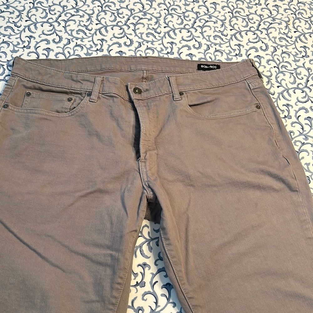Men’s Bonobos 38x32 Slim Fit Gray Jeans EUC